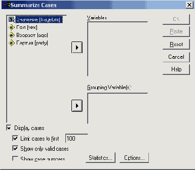   Summarize Cases