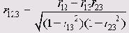   Partial Correlations ( )