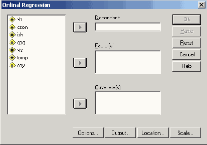   Ordinal Regression ( )